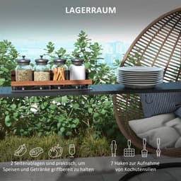 BBQ Overkapping – Barbecue Tent – Grill Schuilplaats – Buitenkeuken Overkapping – Grill Shelter – Zwaar Stalen Frame – Verstelbaar Polyester Dak 1-2,3 m – Khaki Groen — thumbnail 5