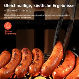 Airfryer met Venster - Friteuse zonder Olie - Gezond Koken - Grote Capaciteit 6.2L - 37x32x30 cm - Zwart — thumbnail 4