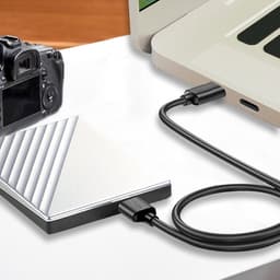 Externe Harde Schijf Kabel - Data Transfer Snoer - Snelle Data Overdracht - Hoge Snelheid 5Gbps - 30cm Lengte - Zwart — thumbnail 4