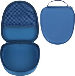 Harde Hoofdtelefoon Hoes - Beschermhoes - Veilig Transport - Waterdicht Krasbestendig - 22 x 20 x 6 cm - Donkerblauw — thumbnail 1