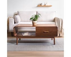 Sicaan Milo Salontafel In Notenhout, Retrostijl