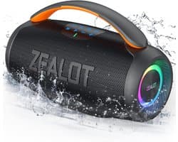 Krachtige Draadloze Bluetooth Speaker met 50W Stereo Geluid en IPX6 Waterdichte Bescherming