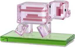 Swarovski beeldjes Minecraft Pig 5701273 | decoratieobject kristallen figuur roze, glanzende stijl, blokkerig ontwerp — thumbnail 3