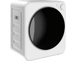 Homcom Wasdroger-Staal, roestvrij staal-48L x 44B x 57H cm-Wit