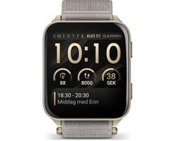 Garmin Venu X1 - GPS-smartwatch - 2-inch AMOLED-scherm - Goudkleurig/French Grey