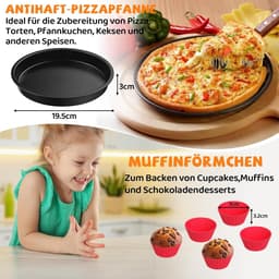 Accessoires voor Airfryer Gescht voor Philips Essential XL 6,2L (HD9270/90), Ninja PRO 4,7L AF140EU, Ninja MAX PRO 6,2L AF180EU, BPA-vrij heteluchtfrituurpan accessoires bakvorm, herbruikbare accessoires — thumbnail 5