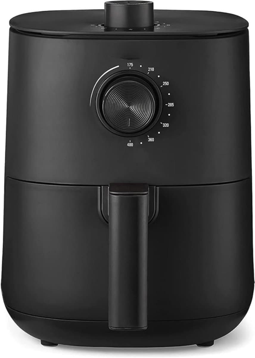 Quvo® Mini Airfryer - Airfryer - Heteluchtfriteuse - Anti-Aanbaklaag - Zwart - 23cm x 29cm x 30cm — afbeelding 1