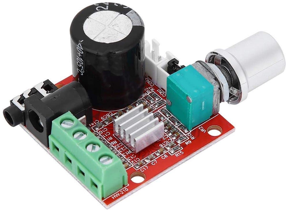 Mini Audio Versterker Bord 10W DC 8-12V Stereo met 3.5MM Input en Volumeregeling — afbeelding 1