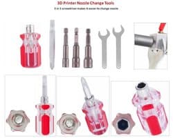 Universele 3D Printer Onderhoudsset: Nozzle Vervangingsgereedschap voor MK8, MK10 en E3D