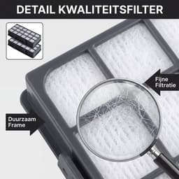 2x Filter geschikt voor Rowenta Silence Force Cyclonic - RO79xx en RO76xx series - Vervangt ZR903701 zakloze stofzuiger — thumbnail 3