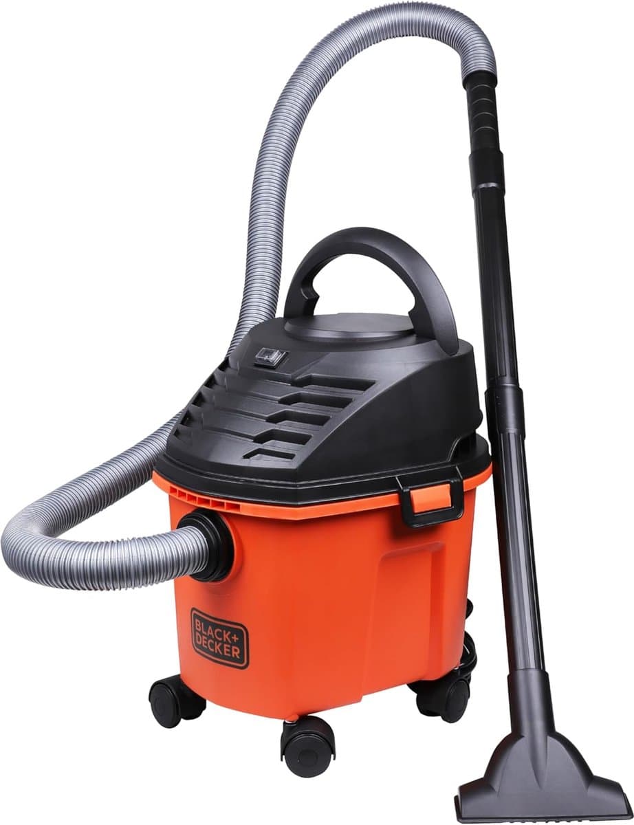 Nat Droog Stofzuiger - Schoonmaak Apparaat - Huishoudelijk Reinigen - 1000W Krachtige Zuigkracht - 8L Capaciteit - Rood Zwart — afbeelding 1