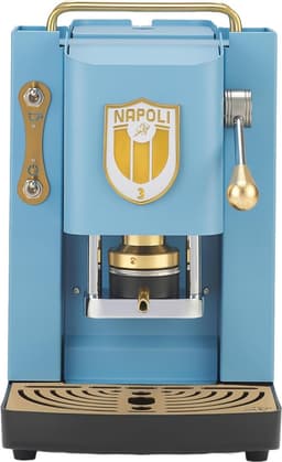 Elegante Koffiepads Machine 44mm Koperen Pers Turquoise — thumbnail 1