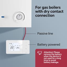 Slimme Wifi Thermostaat voor Gasgestookte CV-ketel - Programmeerbaar met Spraakbediening — thumbnail 3