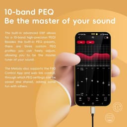 Draagbare DAC Hoofdtelefoon Versterker met 4.4mm & 3.5mm Uitgangen en 10-Band PEQ — thumbnail 5