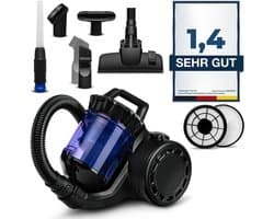 REN® Steelstofzuiger met snoer - Steelstofzuiger - Stofzuiger - Zwart/Paars - 112cm x 25cm x 58cm