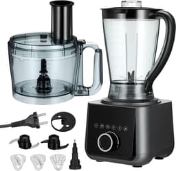 Keukenmachine met 2,5 liter Kom – Professionele Voedselverwerker voor Snijden, Hakken, Pureren & Deeg – Voor Thuis & Horeca – EU-stekker — thumbnail 2