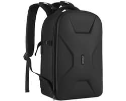 Kraftverdia® Cameratas Rugzak - DSLR/SLR/Spiegelreflex Fototas voor 15-16 inch Laptop - Waterdichte Hardcase met Statiefhouder en Laptopvak - Compatibel met Canon, Nikon, Sony en Drone - Opvouwbare Verstelbare Verdelers - Antidiefstal Vak - Zwart — afbeelding 1