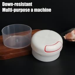 Mini Keukenrobot - Handmatige Hakker - Snel Ingrediënten Snijden - Compact Draagbaar Ontwerp - 8.5 x 8.5 x 6.5 cm — thumbnail 4