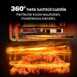Dewelling XL Airfryer 9L AF80D10 – 2350W Heteluchtfriteuse met 360° Luchtcirculatie, 9 Programma's — thumbnail 3