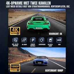 SVN® Dashcam voor Auto Voor en Achter - Dashcam - Zwart - ‎4cm x 10cm x 5cm; 150 g — thumbnail 4
