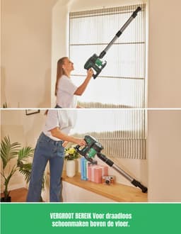 SVN® 6-in1 Steelstofzuiger Zonder Zak op Accu - Steelstofzuiger Draadloos Uitschuifbaar - Kruimeldief Snoerloos best Verkocht 25KPA – Groen - ‎17cm x 8cm x 10cm; 2.3 kg — thumbnail 3