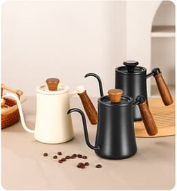 Koffiekan – Theepot – Pour-over koffieketel met zwanenhals – Ketel met zwanenhals - 600ml– Dripketel – Geschikt voor koffie & thee, compatibel met alle warmtebronnen – Zwart — thumbnail 4