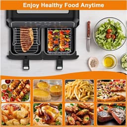 Skewer Rack voor Airfryer - Dubbellaags Roestvrij Staal Accessoire — thumbnail 3