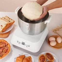 Aurixi® Deegmachine - Elektrische Deegmixer - Keukenmixer - 5L - Mengen en Rijzen- Wit - 31 cm x 26 cm x 30 cm — thumbnail 5