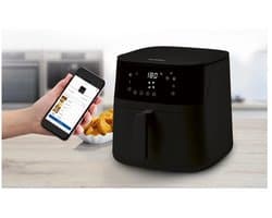 SILVERCREST® KITCHEN TOOLS Smart airfryer 5,2 L - Met Wifi-verbinding - Inhoud: 5,2 L (ca. 1,4 kg friet) - Temperatuur: 60 tot 200 °C