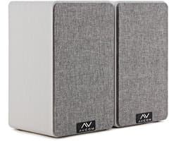 AVCOM 5 boekenplank luidspeakerpaar, wit