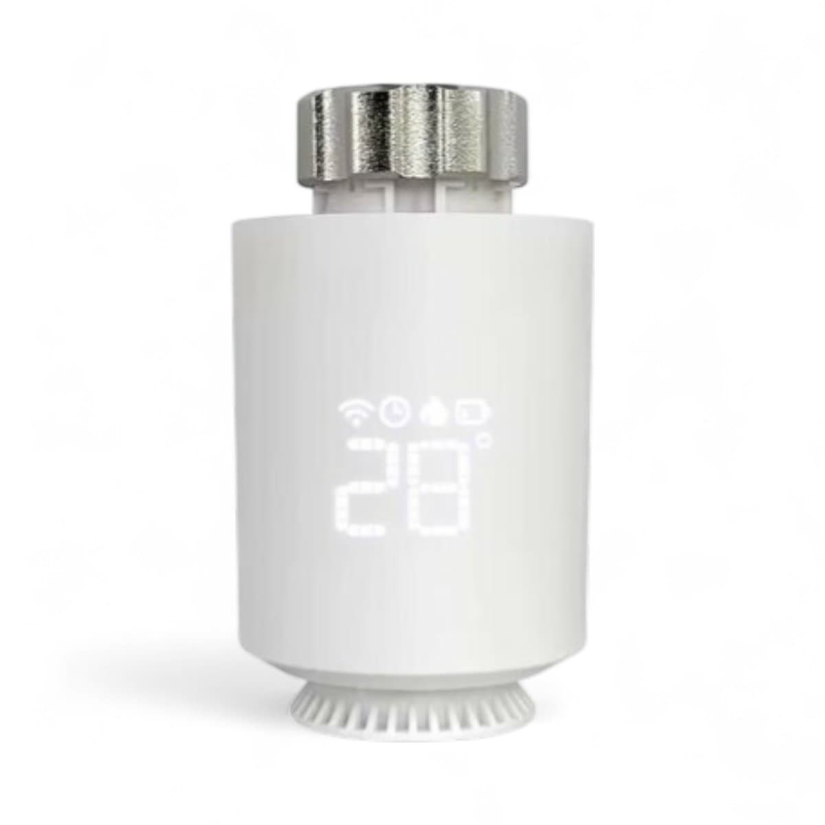 Slimme radiatorknop | Radiatorknop | Wifi | App bediening | Zonder gereedschap | Temperatuurregeling | Zigbee 3.0 | Wit — afbeelding 1
