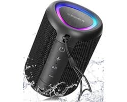 Draadloze Bluetooth Speaker 20W - Waterdicht, Muziek met Lichtshow, Trekking & Reizen