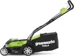 Draadloze Grasmaaier - Accu Grasmaaier - Gazon Onderhoud - 5 Maaihoogtes - 35cm Maaibreedte - Groen Zwart Grijs — thumbnail 4