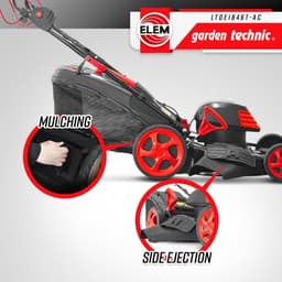 Elektrische Grasmaaier - Tuinmachine Motor - Gras Onderhouden - Stalen Maaibehuizing - 46 Cm Breedte — thumbnail 2