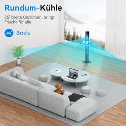 Stille Torenventilator - Met Afstandsbediening - Waaier met Timer - Verkoeling — thumbnail 4