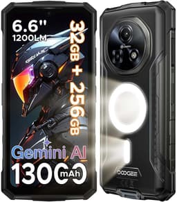 DOOGEE Fire 5 Ultra Robuuste Smartphone - 32GB RAM 256GB ROM - Gemini AI - 13000 mAh - IP68/IP69K Outdoor telefoon - 6,6 inch 90 Hz - Android 15 - NFC GPS - Zwart — thumbnail 1