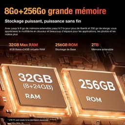 DOOGEE Fire 3 Max Robuuste Smartphone - Gemini AI- 32 GB RAM - 256 GB ROM - 8350 mAh - 5,5 inch - Android 15 - IP68/IP69K Outdoor telefoon - Widevine L1 - OTG - NFC - Oranje — thumbnail 4