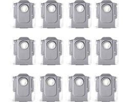 12 stuks vervangende stofzakken geschikt voor de Roborock Qrevo Curve/P20 Pro robotstofzuiger