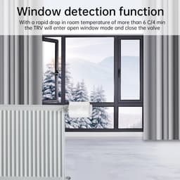 KZQ Temperatuurregelklep - Slimme klep - Thermostaatset voor huisverwarming - Programmeerbaar - LED-display - Spraakbediening - Snelle verwarming - Compatibel met gangbare radiatoren — thumbnail 3
