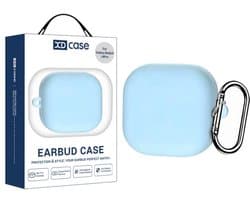 XDcase - hoesje geschikt voor Samsung Galaxy Buds 4 / 4 pro soft case cover - blauw - TPU hoesje Beschermhoes - Samsung Galaxy Buds 4 / 4 Pro Cover - Buds4 hoesje - gel hoesje met sleutelhanger — afbeelding 1