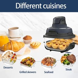 Airfryer rooster - RVS 304 - Vierkant Bakrooster - 20x20cm - grillrooster - Geschikt voor Ninja Foodi - Bakrooster - Afkoelrek & Stoomrek - Airfryer Accessoires - Vaatwasserbestendig - Zilver — thumbnail 3