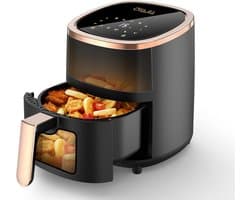 Compacte Heteluchtfriteuse met Kijkvenster en Touch-Controls