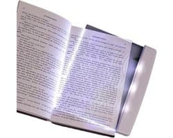 Platte LED Boekleeslamp voor Oogbescherming - Compact en Draagbaar Leeslicht voor in Bed