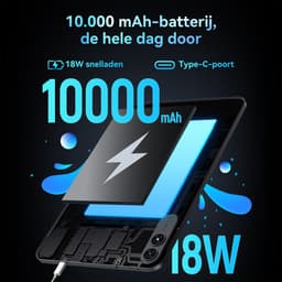 TABWEE Tablet - T60 Pro Tablet - 10000 mAh - 13.4 Inch FHD - met over-ear hoofdtelefoon - 24GB RAM - 256GB ROM - Android 15 Tablet - SD 2TB - 5G WIFI - Grijs — thumbnail 10