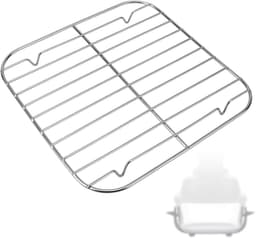 Crisper Rack - RVS Airfryer Accessoire - Geschikt voor 2.5QT & 4QT Glascontainers — thumbnail 1