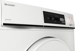 Sharp KDNHA9S6PWECB newline – warmtepomp droger – 9 kg – energie label E – 15 programma’s – LED trommelverlichting – links en rechts draaiend – WIT — thumbnail 4