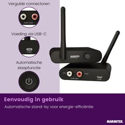 Marmitek Audio Anywhere 630 Wireless Audio Extender / Draadloze audiozender en ontvanger — thumbnail 4