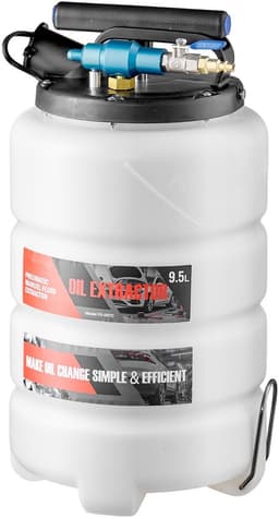 Olieafzuigpomp - Olieverversingspomp/Transferpomp - Capaciteit 9,5 L - Pneumatisch & Handmatig - Met Slang + 3 Verlengbuizen - PE-tank - Voor Auto, Boot & Grasmaaier — thumbnail 5