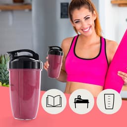 GOURMETmaxx Nutrition Mixer 1000 Watt | Smoothie Maker mit to go Deckel | Standmixer mit Mixbecher & Frischhaltedeckel – ideal zum Aufbewahren | Standmixer mit Zubehörset L für Shakes, Smoothies etc. — thumbnail 4