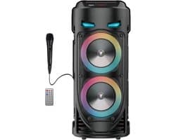 Bluetooth speaker - Draagbare Bluetooth Karaoke Speaker - Draagbare bluetooth speaker - - Met LED Lichtshow & Eco Modus